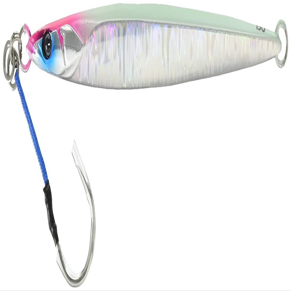 JACKALL G204 Metal Jig, Bumbles Jig, Semi-Long, 5.3 oz (150 g), Glow Edge/Magma Wave Holo