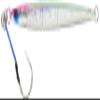 JACKALL G204 Metal Jig, Bumbles Jig, Semi-Long, 5.3 oz (150 g), Glow Edge/Magma Wave Holo view 1