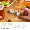 True Drinking Dice - Adult Party Games Drinking - Fun Drinking Games for Parties - Includes 2 Dice with Instructions - 2+ Players Dice Drinking Game view 2