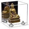 Better Display Cases Versatile Acrylic Display Case - Small Rectangle Box with Mirror, Silver Risers and Clear Base 8" x 8" x 8.5" (A015-SR) view 1