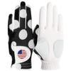 Amy Sport Womens Golf Glove with Ball Marker Rain Left Right Hand Leather Printed Ladies Golf Gloves All Weather Grip Soft Small Medium Large XL (Mod Dot, Small-Worn on Left Hand)