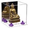Better Display Cases Versatile Acrylic Display Case - Small Rectangle Box with Mirror, Purple Risers and Clear Base 8" x 8" x 8.5" (A015-PR) view 1