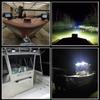 Shangyuan Pontoon Boat Docking Headlights, Marine Led Lights for Kayak Bass Jon Fishing Boat Spreader Light, T-top, Deck, Driving, Stern/Navigation Lights, 2pcs view 3