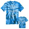 Customized Tie Dye T-Shirt for Adults Personalize with Your Any Custom Text Royal view 3