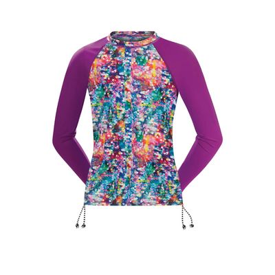 Dolfin Uglies Shimmer Rashguard Girls, Size YS Multi