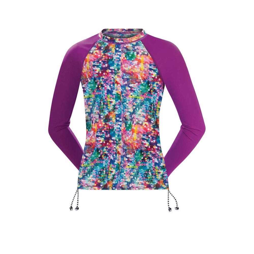 Dolfin Uglies Shimmer Rashguard Girls, Size YS Multi