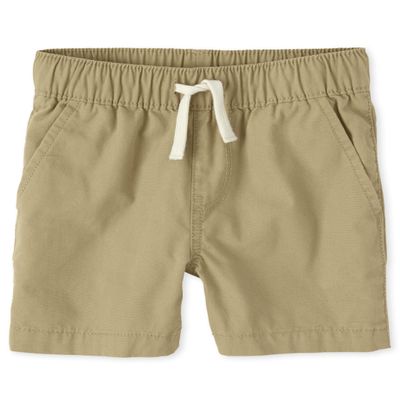 The Children's Place Baby Boys And Toddler Boys Pull on Jogger Shorts,Flax Single,2T