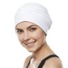 Beemo Swim Caps for Women Swimming Turban Polyester Latex Lined Pleated for Ladies-2pk WH/RE view 3