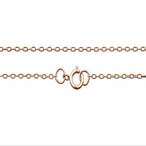14Kt Rose Gold Filled 1.8x1.1mm 24 Inch Drawn Cable Neck Chain with Clasp - 1pc (6757)/1