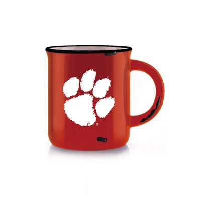 Duck House NCAA Wisconsin Badgers Unisex Vintage Style Bone China Mugvintage Bone China Mug, Red, 12 oz