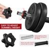 Topeakmart 66LB Adjustable Dumbbell Weight Set Strength Training Equipment for Women & Men in Home Gym Muscle Body Training Black view 2
