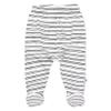 HonestBaby unisex baby 3-pack Organic Cotton Footed Harem Pants, Sketchy Stripe, 3-6 Months US view 2