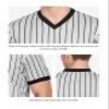 FitsT4 Sports Basketball Officials Grey Wrestling V-Neck Performance Referee Shirt Ref Jersey Uniform L view 4