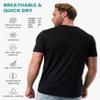 Merino.tech Merino Wool T-Shirt Mens - 100% Merino Wool Undershirt Lightweight Base Layer (Charcoal, Medium) view 2