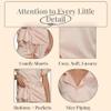 Taniri Pajama Set for Women - Silk Satin Womens Pajamas Set - Button Down - Bridesmaids Pajamas - Satin Women PJ Set Top & Shorts Blush view 4