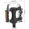 Aluminum Alloy Foldable Bike Pedals, Anti-Skid Saw Design Flat Pedals for Mountain Road , Easy Install Cycling Accessory view 2