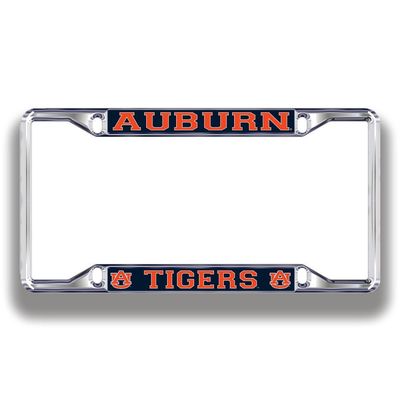 Auburn Tigers License Plate Frame Silver