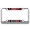 Auburn Tigers License Plate Frame Silver view 1