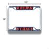 Auburn Tigers License Plate Frame Silver view 2