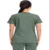 Cherokee Medical Women's Scrub Top V-Neck Modern Classic Fit with 3 Pockets, Ultra Soft and 2-Way Stretch Fabric - WW620, XXS, Olive view 4