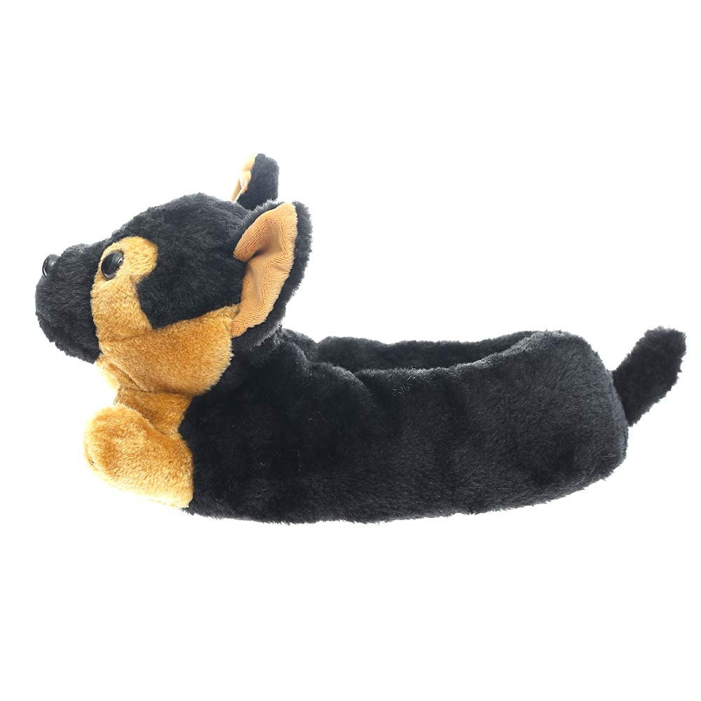 Millffy pupply Adult Sized Plush Slippers Kids Size Animal Slippers Shepherd Dog Corgi Costume Footwear (Small, Shepherd Dog)