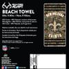 Northwest NFL New Orleans Saints Unisex-Adult Beach Towel, 30" x 60", Stripes view 3