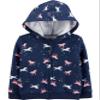 Carter's Girls' Fleece Full Zip up Hoodies or Pants Sequins, Unicorn, Hearts (24 Months, Ombre Unicorns Hoodie) view 1