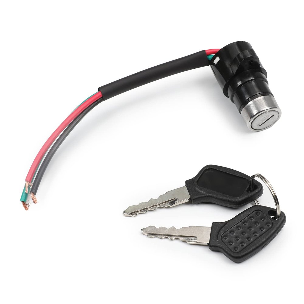 MroMax Electric Bike Lock Plastic Bicycle Motorcycle Ignition Switch Lock Cycling Home Office Household Black Small Head Lock 1Pc