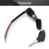 MroMax Electric Bike Lock Plastic Bicycle Motorcycle Ignition Switch Lock Cycling Home Office Household Black Small Head Lock 1Pc view 3