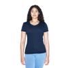 American Apparel Women's 50/Classic Crewneck Short Sleeve T-Shirt Navy view 1