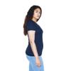 American Apparel Women's 50/Classic Crewneck Short Sleeve T-Shirt Navy view 2