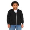 Bella+Canvas Youth Sponge Fleece Full-Zip Hooded Sweatshirt view 1