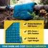 4Monster Down Camping Blanket - Outdoor Travel Quilt Puffy 650 Fill, Packable, Lightweight,Wind & Waterproof | Ideal for Stadium, Backpacking, Camping, Travel, Picnics, Beach and Hiking view 3