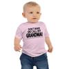 Don't Make Me Call My Grandma Toddler Girl Size Premium Cotton Girls T Shirt (5/6 T, Pink) view 1