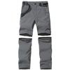 JOMLUN Boys Casual Quick Dry Outdoor Pants Hiking Climbing Convertible Trouser Kids' Cargo Pants Gray view 1