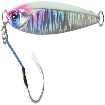 JACKALL G204 Metal Jig, Bumbles Jig, Short, 6.3 oz (180 g), Glow Edge/Magma Wave Holo