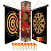 FUNGENIX Magnetic Dart Board for Kids - Indoor Outdoor Darts Game, 16pcs Magnetic Darts, Double Sided Board Games Set, Best Toys Gifts for Teenage Age 5 6 7 8 9 10 11 12 13 14 15 16 Years Old Boys view 1
