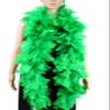 Flydreamfeathers 10 Color 2 Yards -Long, Large Feather Boa, With Turkey Flat Feather Boa, Party, Dress Up, Halloween Costume Decoration (green, 135 g) view 1