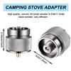 Hotop 2 Pcs Camping Stove Adapter, 1 Lb Propane to EN417 Lindal Valve view 4