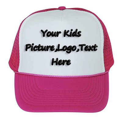 Design You Own Kids Hats, Boys Girls Outdoor Funny Baseball Hats Breathable Mesh Snapback Sunhat