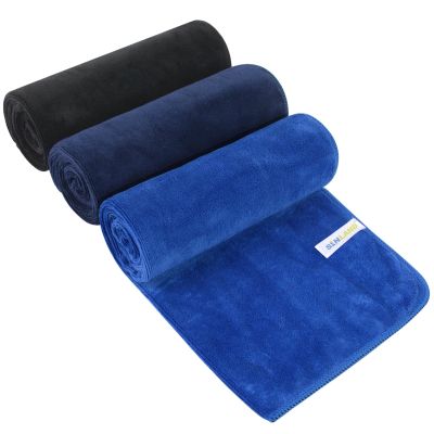 SINLAND Microfiber Camping Towels Super Absorbent Compact Travel Towel Ultra Soft Quick Dry Gym Towels for Sports Beach Swimming Backpacking Hiking and Yoga 3 Pack 16 Inch X 32 Inch