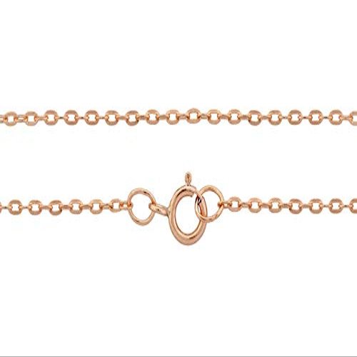14Kt Rose Gold Filled 1.8x1.2mm 22 Inch Drawn Flat Cable Neck Chain with Clasp - 1pc (6763)/1