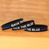 15 Youth Back The Blue Thin Blue Line Silicone Wristbands view 2