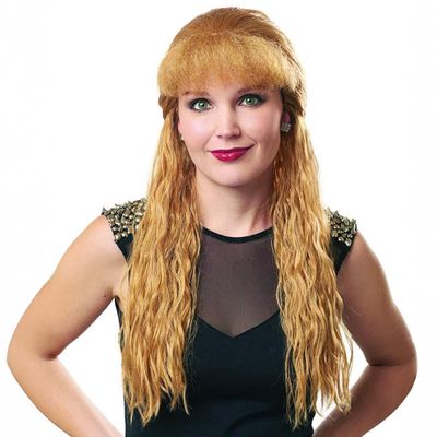 Franco 80s Skater Womens Blonde Costume Wig Adult One Size