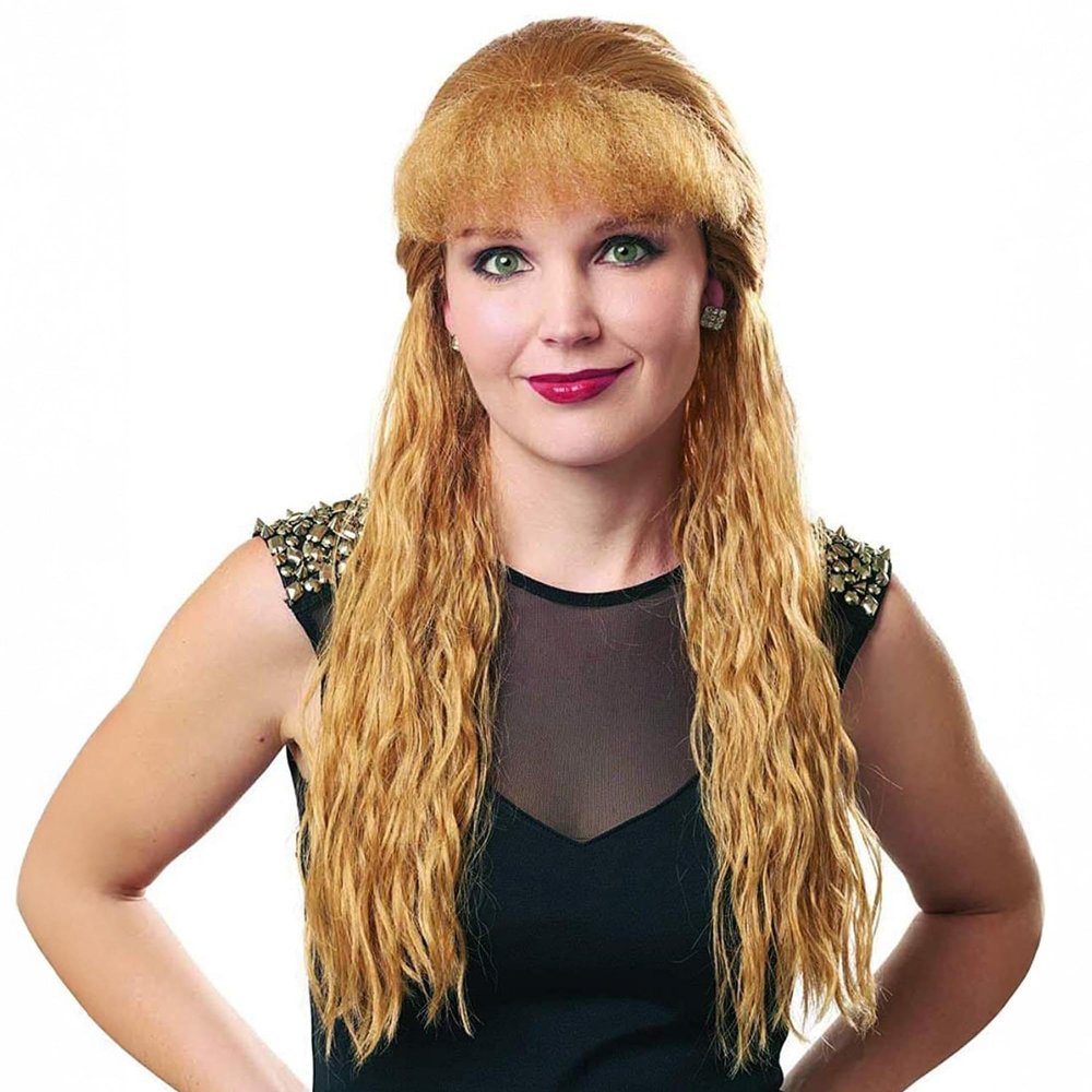Franco 80s Skater Womens Blonde Costume Wig Adult One Size