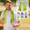 Cooling Towels 43.3" x 15.7" Lime Green - Ice Towel, Sweat Towel, Cooling Towels for Neck & Face & Cooling Neck Wraps for Summer Heat - Neck Cooler for Quick Cool Down for Gym, Running, Golf Sports view 4
