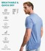 Merino.tech Merino Wool T-Shirt Mens - 100% Merino Wool Undershirt Lightweight Base Layer (Woodland Grey Blue, XXLarge) view 2