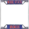 Boise State Broncos License Plate Frame Silver view 1