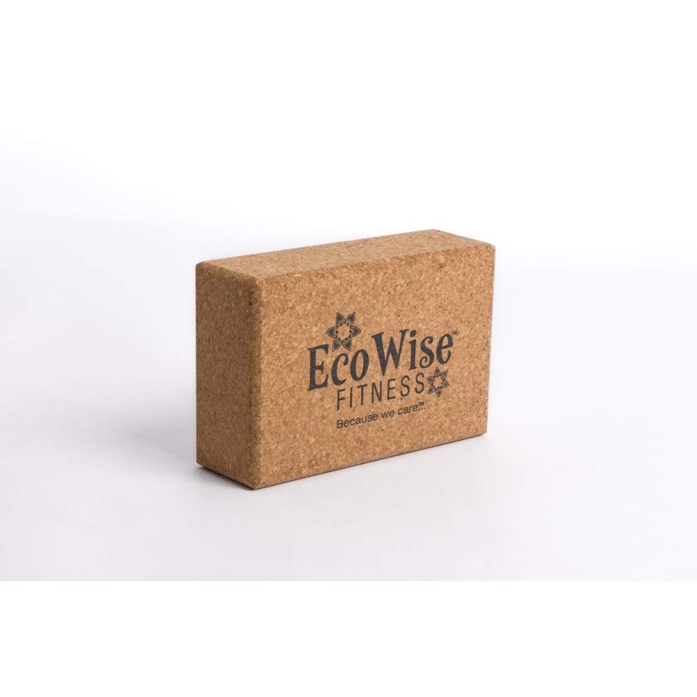 Ecowise 82130 Cork Yoga Block - 3 x 6 x 9 in.