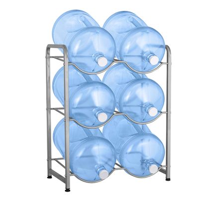 BRIO Double-Column Water Bottle Stands (GREY) (6-Bottle)